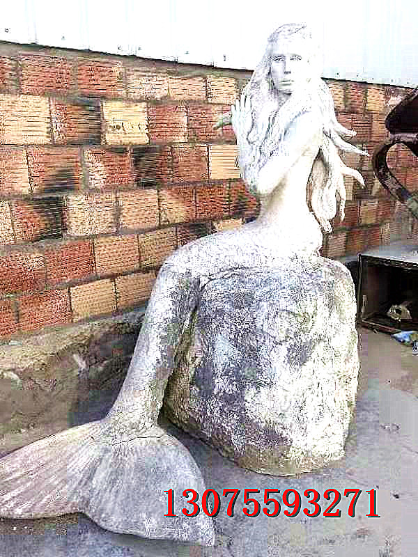 玻璃钢美人鱼雕塑